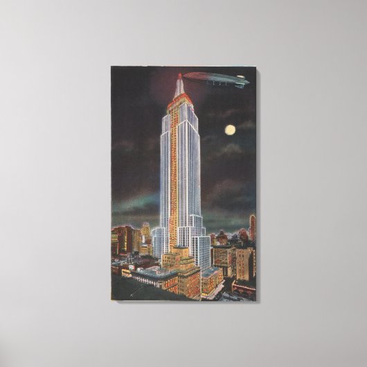 New York City, NYEmpire State Bldg in Canvas Afdruk (Voorkant)