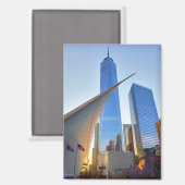 New York City - One World Trade Center and Oculus Magneet (Voorkant / Achterkant)