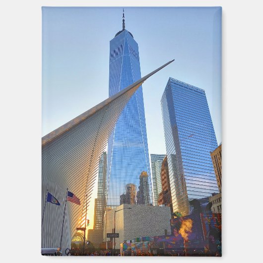 New York City - One World Trade Center and Oculus Magneet (Voorkant)