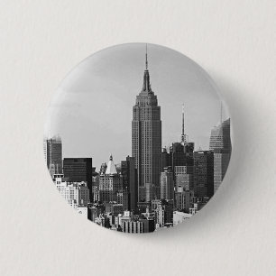 New York City Panorama Ronde Button 5,7 Cm