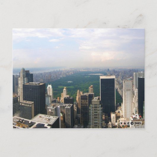 New York City Panoramic Skyline Briefkaart (Voorkant)