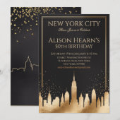 New York City Party Invitation  (Devant / Derrière)