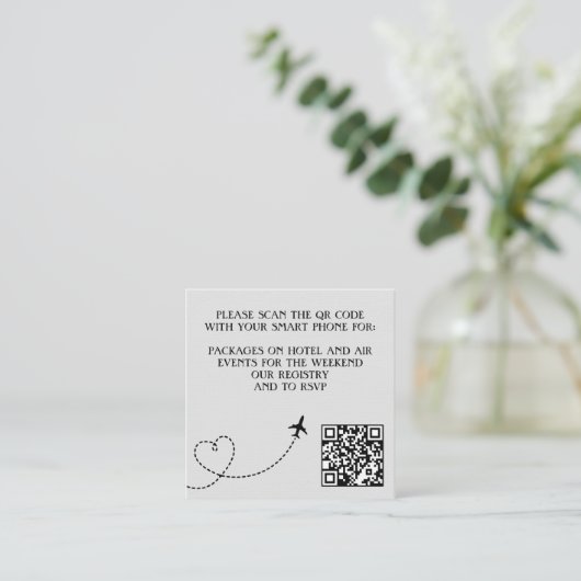 New York City Passport QR Code Enclosure Kaart (Staand voorkant)