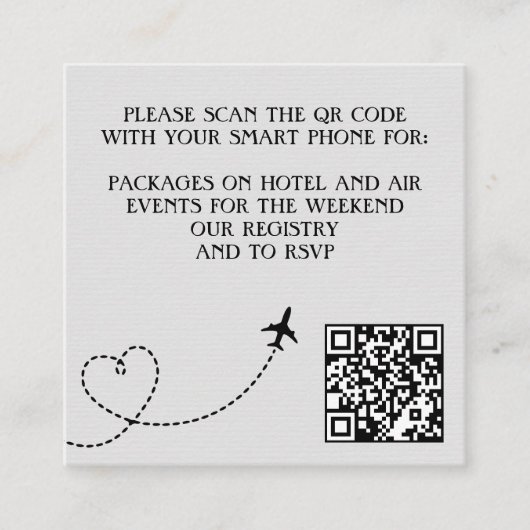 New York City Passport QR Code Enclosure Kaart (Voorkant)