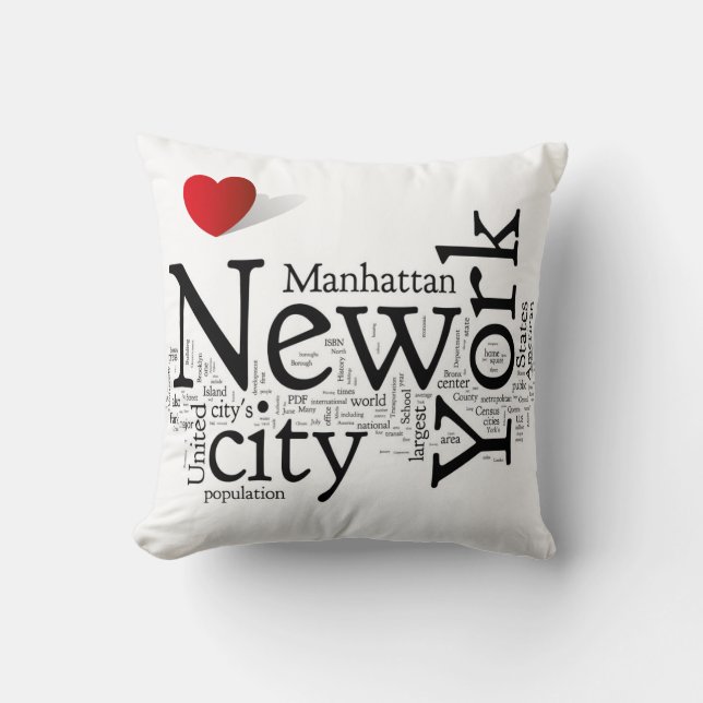 New York City Pillow Kussen (Voorkant)