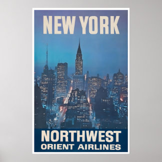 New York City Poster NYC Kunst Wolkenkrabbers Prin