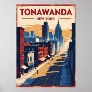 new york city poster, nyc silhouet kunst, manhatta poster
