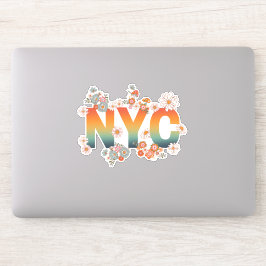 New York City Power Flower Style Sticker
