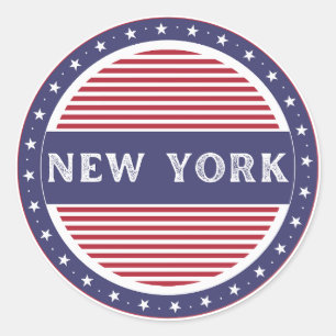New York City Pride-embleem – Amerikaanse identite Ronde Sticker