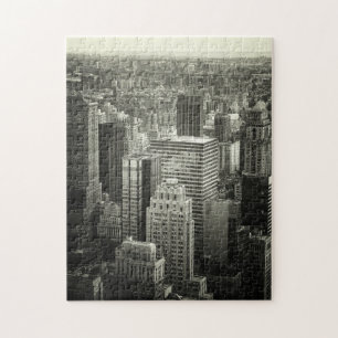 New York City Puzzle - zwart en wit Legpuzzel