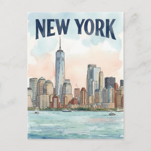 New York City reis ansichtkaart Briefkaart