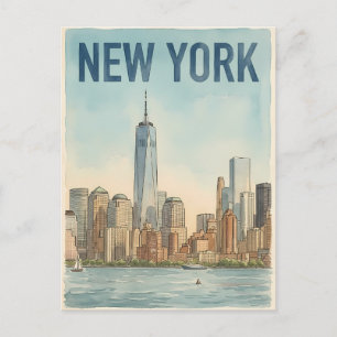 New York City reis ansichtkaart Briefkaart