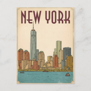 New York City reis ansichtkaart Briefkaart