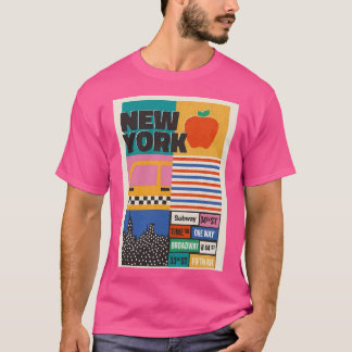 New York City Retro Reizen T-shirt