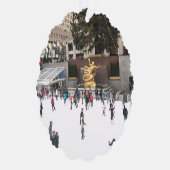 New York City Rockefeller Center Ice Skating Rink Ornament Kaart (Rechts)