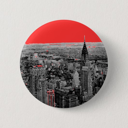 New York City Ronde Button 5,7 Cm (Voorkant)