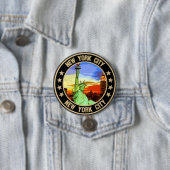 New York City Ronde Button 7,6 Cm (In situ)