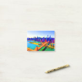 New York City Roosevelt Island Skyline Post-it® Notes (Op bureau)