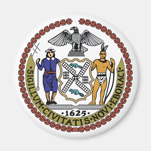 New York City Seal Magneet (Voorkant)