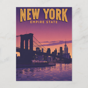 New York City Silhouet Briefkaart