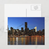 New York City Silhouet Briefkaart (Voorkant / Achterkant)
