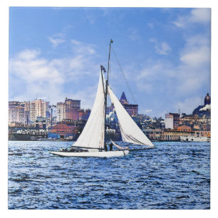 New York City Silhouet Tegeltje