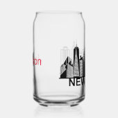 New York City silhouette Blikvorm Glas (Rechts)