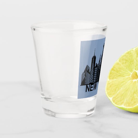 New York City silhouette Shot Glas (Links)