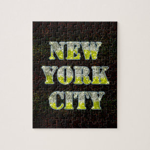 New York City Silver Gold Glitters Legpuzzel