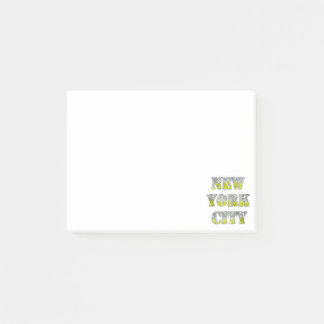 New York City Silver Gold Glitters Post-it® Notes