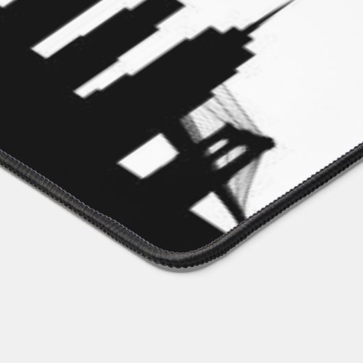 New York City Skyline Black Modern Manhattan NYC (Coin)