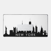 New York City Skyline Black Modern Manhattan NYC (Clavier et souris)