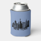 New York City skyline Blikjeskoeler (Blikje Achterkant)