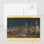  New York City Skyline Briefkaart (Voorkant / Achterkant)