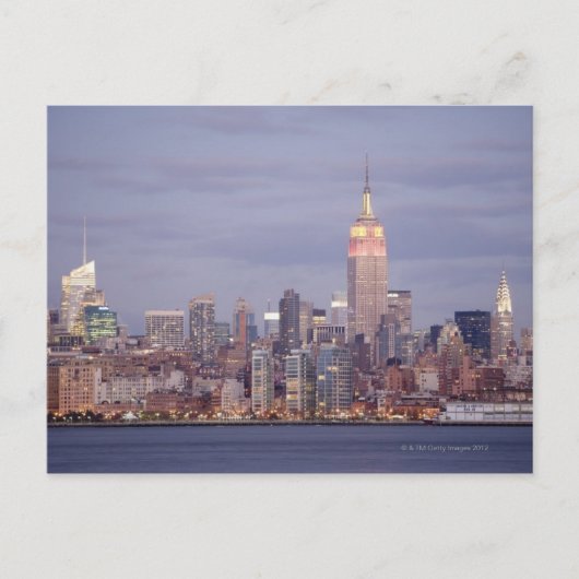 New York City Skyline Briefkaart (Voorkant)