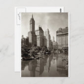 New York City Skyline Briefkaart (Voorkant / Achterkant)