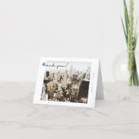 NEW YORK CITY Skyline Briefkaart Style Dank u