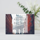 New York City Skyline Brooklyn Faire-part de maria (Debout devant)