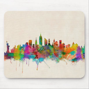 New York City Skyline Cityscape Muismat
