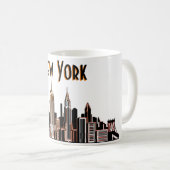 New York City Skyline Coffee Mok (Voorkant rechts)