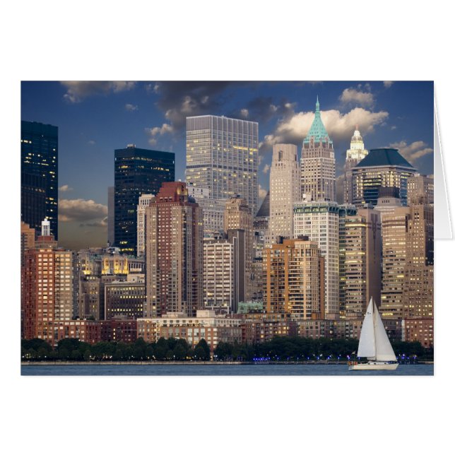 New York City Skyline depuis Hudson River (Devant horizontal)