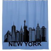 New York City skyline Douchegordijn (Voorkant)