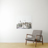 New york City Skyline Drawing Wandkleed (In Situ (horizontaal))