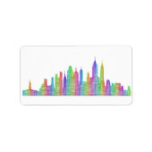 New York City skyline Etiket (Voorkant)