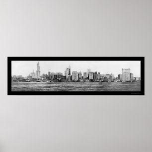 New York City Skyline Foto 1911 Poster