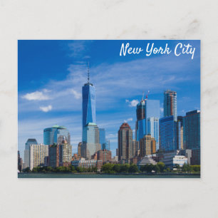 New York City Skyline Foto Briefkaart