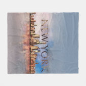New York City Skyline - gemengde media Fleece Deken (Voorkant (Horizontaal))