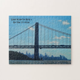 New York City skyline, George Washington Bridge Legpuzzel