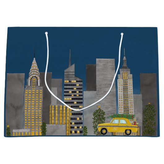 New York City Skyline Groot Cadeauzakje (Voorkant)