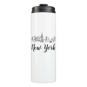 New York City Skyline Illustratie Thermosbeker